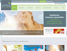 Tablet Screenshot of citrushealthcare.co.uk
